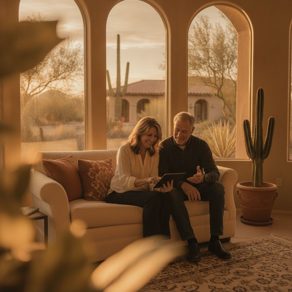 Advisor reviewing Arizona home financing options